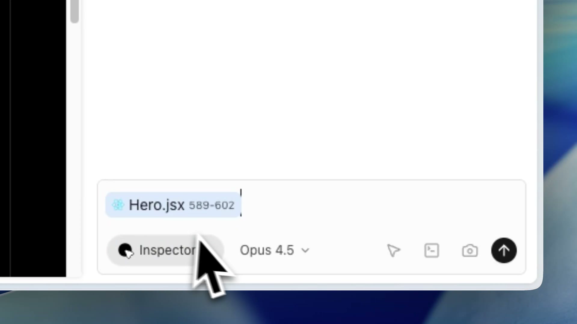 Inspector feature: Click on UI elements to automatically link them to their React component source code